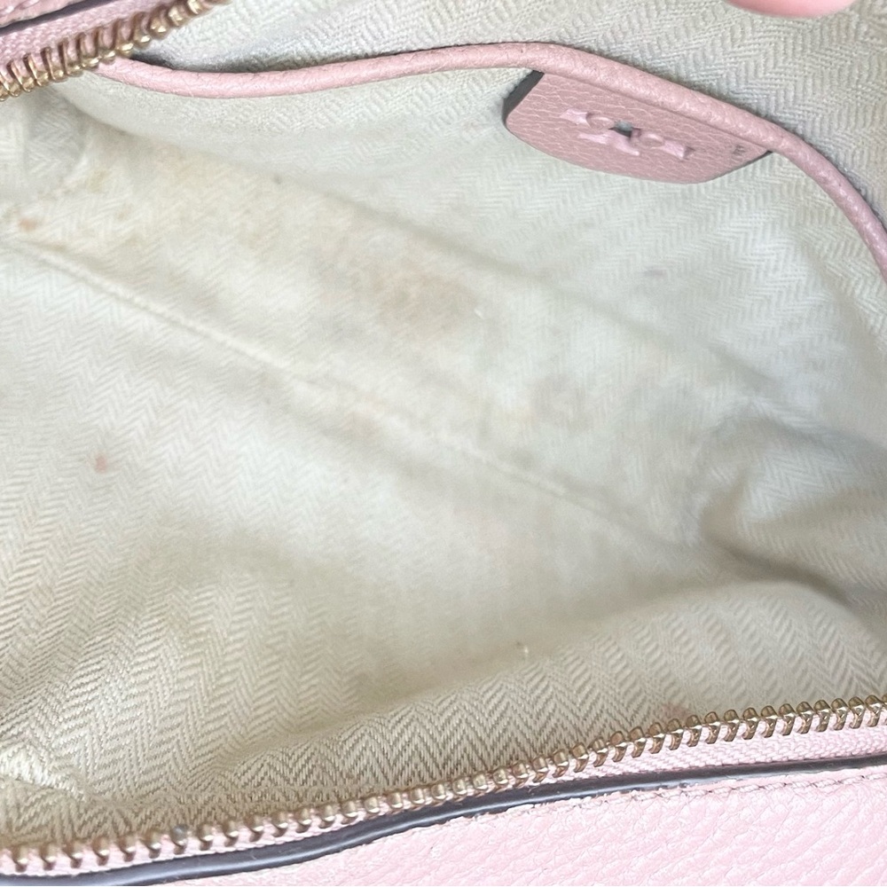 Tory Burch Pink Crossbody Bag with Logo and Tassel - Picture 3 of 4